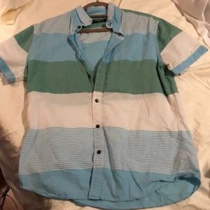 Men’s express button down tee shirt